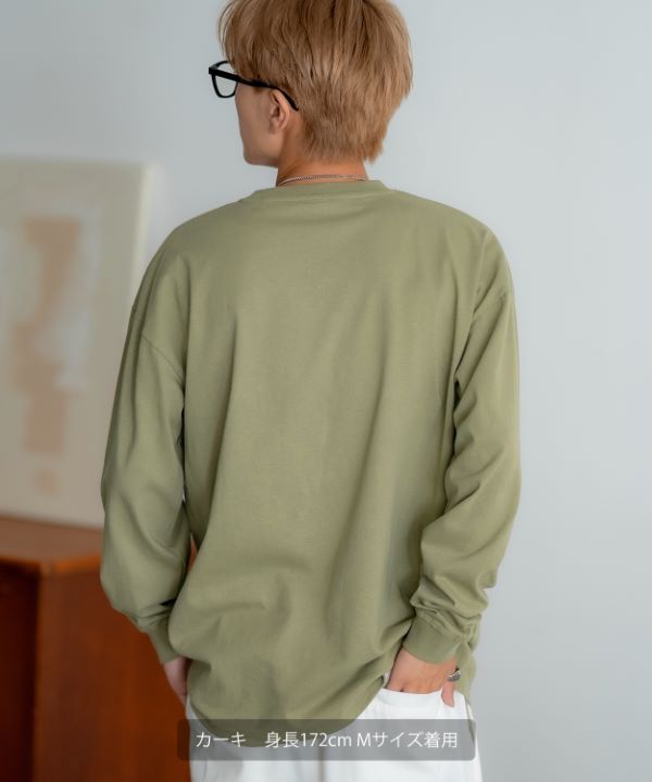 SIDEWAYSTANCE】刺しゅうハート長袖Tシャツ