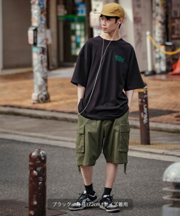 SIDEWAYSTANCE】半袖イナイイナイバープリントTシャツ