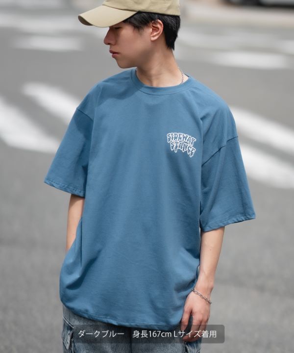 SIDEWAYSTANCE】半袖ゴーストバスターズプリントTシャツ