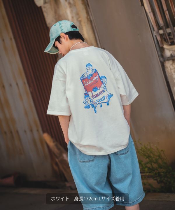 SIDEWAYSTANCE】半袖campbellプリントTシャツ