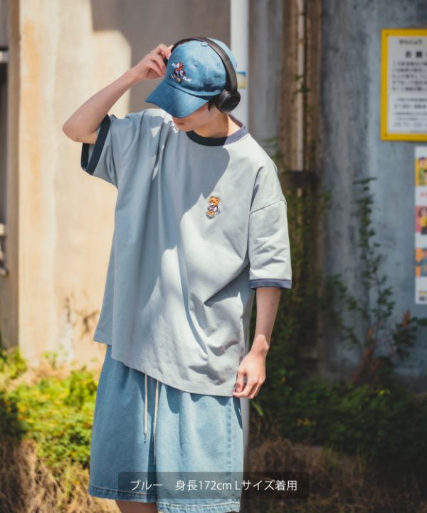 【関税 送料無料】Rhude Flocked Burnout Tシャツ Rhude FLOCKED BURNOUT TEE | REVERSIBLE