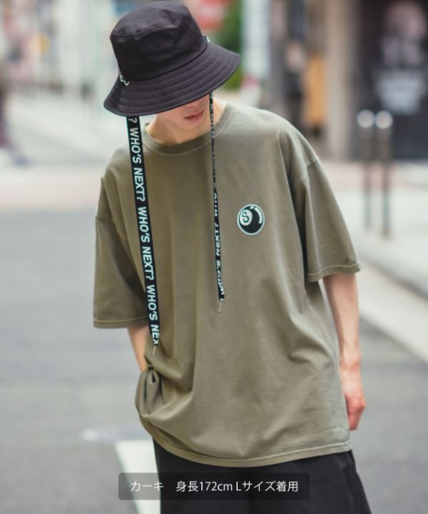 SIDEWAYSTANCE】半袖SボールピグメントTシャツ