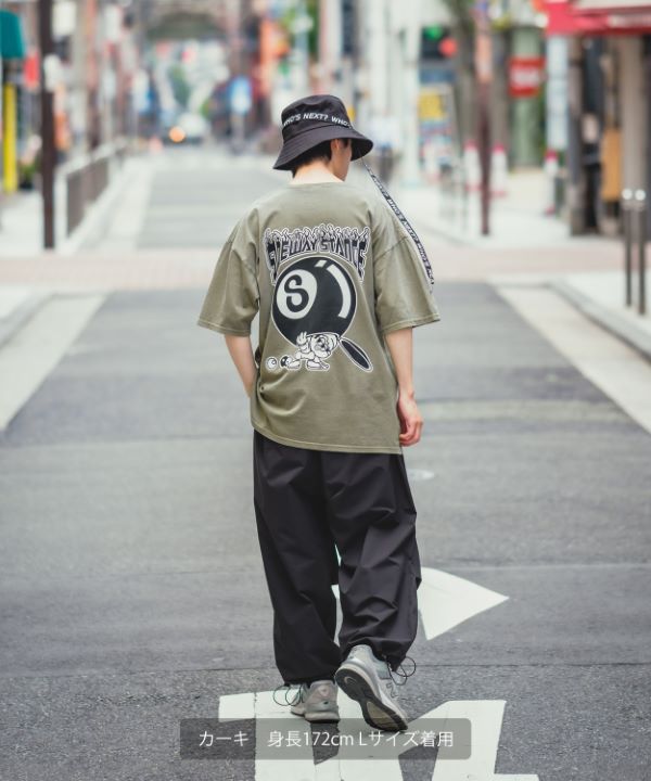 SIDEWAYSTANCE】半袖SボールピグメントTシャツ