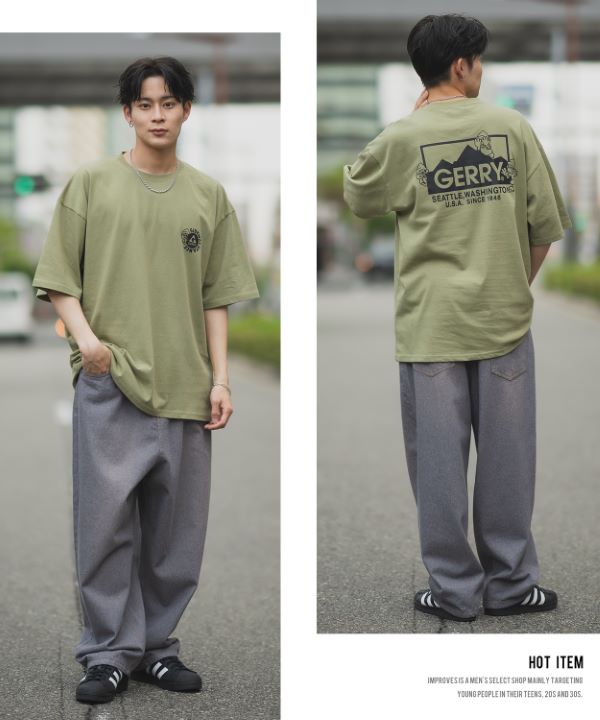 SIDEWAYSTANCE×GERRY】半袖ボックスロゴコラボTシャツ