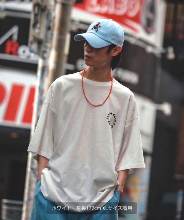 ArgueCultureスタンドＴシャツ切替中華風ロゴ肩パットジッパー 70148-m-01-pl.jpg