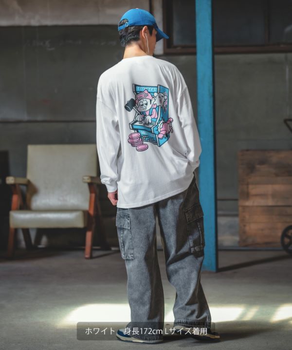 SIDEWAYSTANCE】レトロゲーム長袖Tシャツ