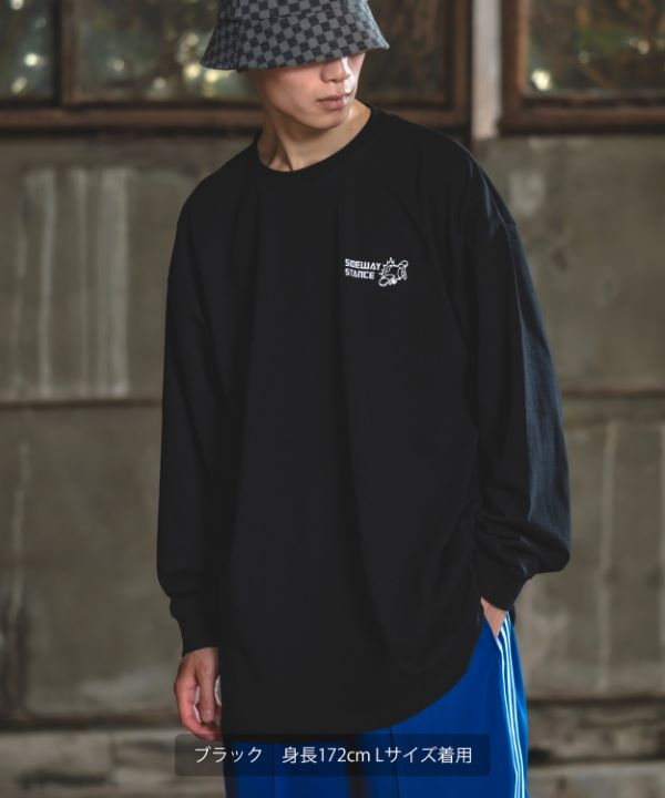 SIDEWAYSTANCE】レトロゲーム長袖Tシャツ