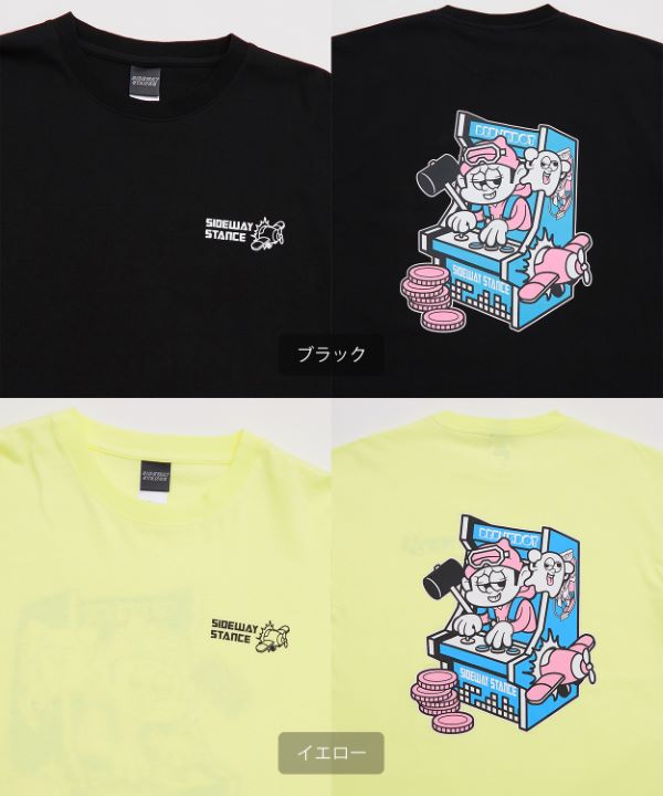 SIDEWAYSTANCE】レトロゲーム長袖Tシャツ