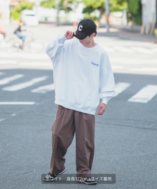 SIDEWAYSTANCE】スープ缶裏毛トレーナー