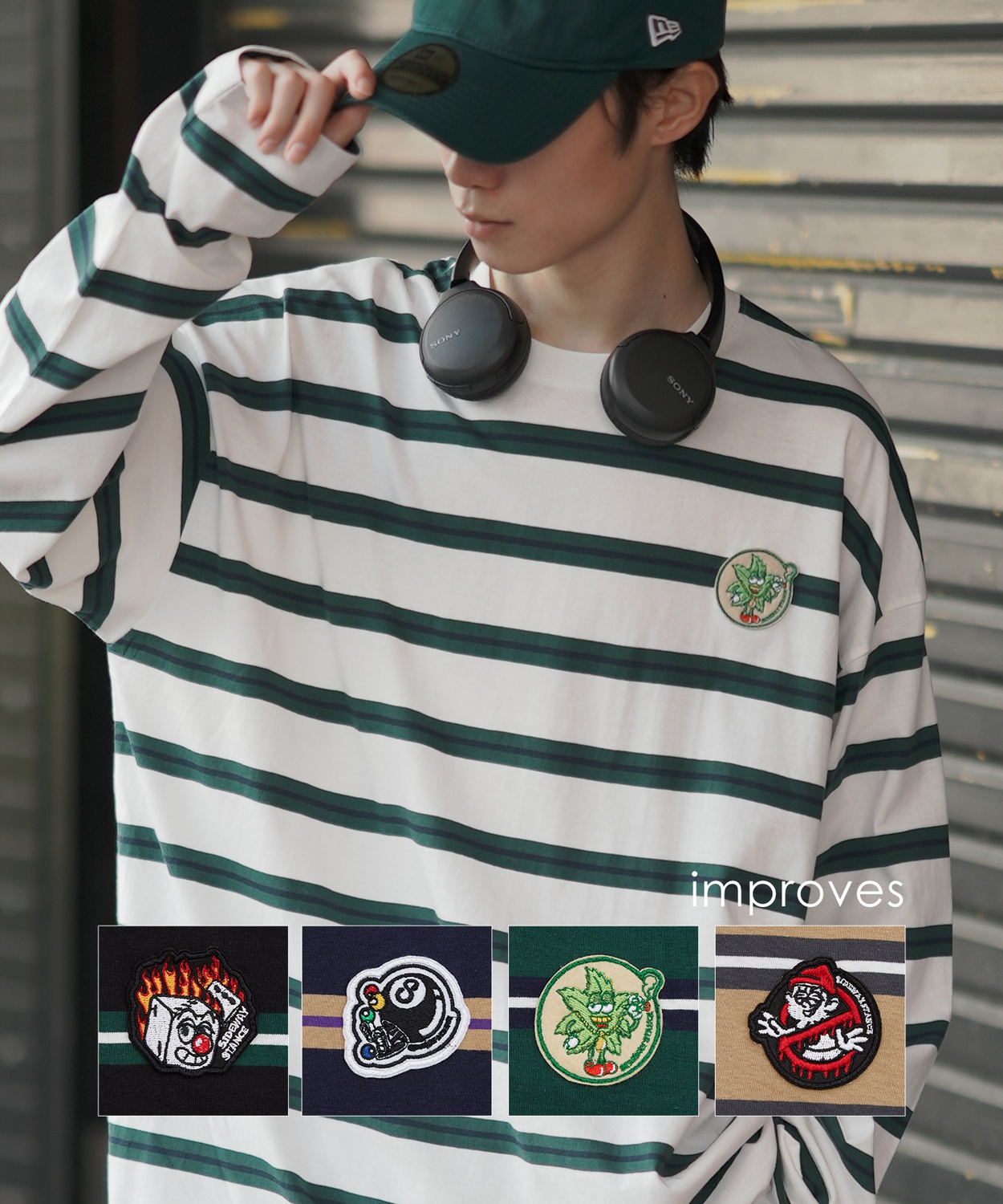 【送料関税込】中国 ARGUECULTURE 肩パッド Tシャツ 6212 オフィT／Tシャツ／半袖／ウォッシャブル／マイクロボーダー