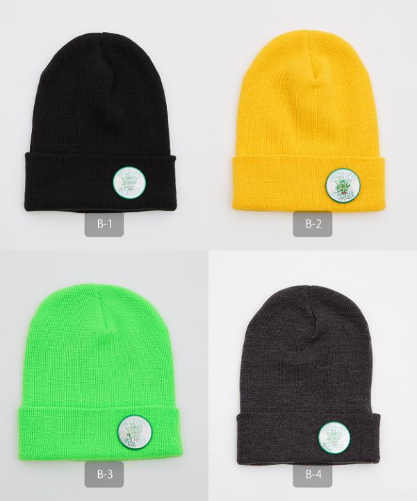 SIDEWAYSTANCE】缶バッジ付きニットキャップ