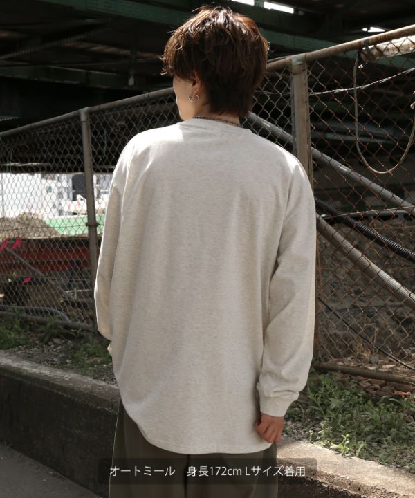 SIDEWAYSTANCE】ドリップロゴハート長袖Tシャツ