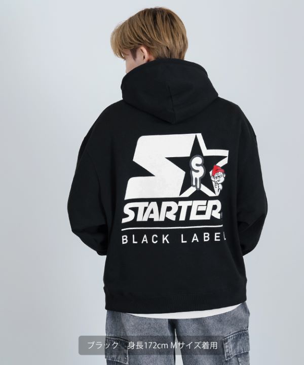 SIDEWAY STANCE×STARTER BLACK LABEL】コラボ裏毛スウェットプルパーカー