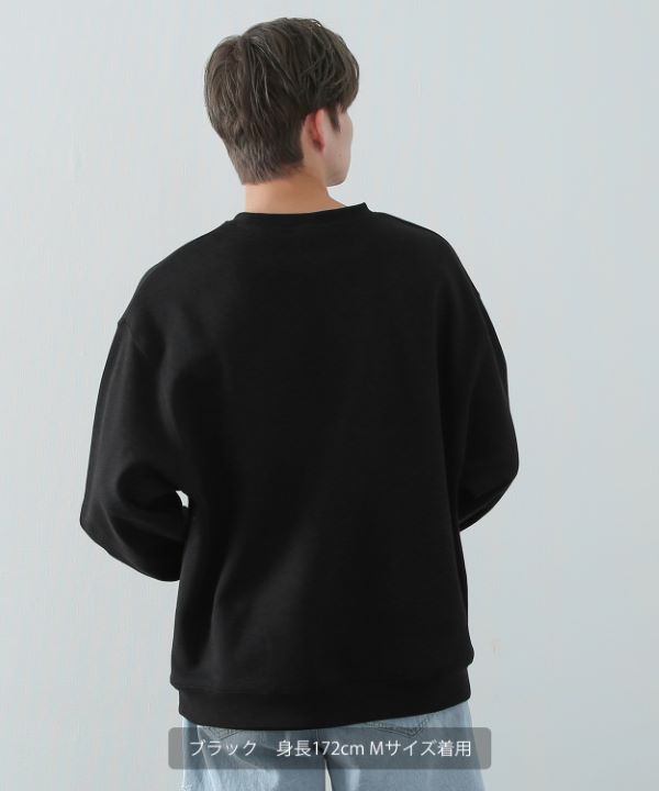 SIDEWAYSTANCE】ドリップロゴハート裏毛トレーナー