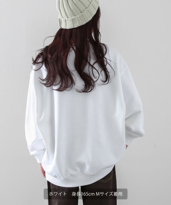 SIDEWAYSTANCE】ドリップロゴハート裏毛トレーナー