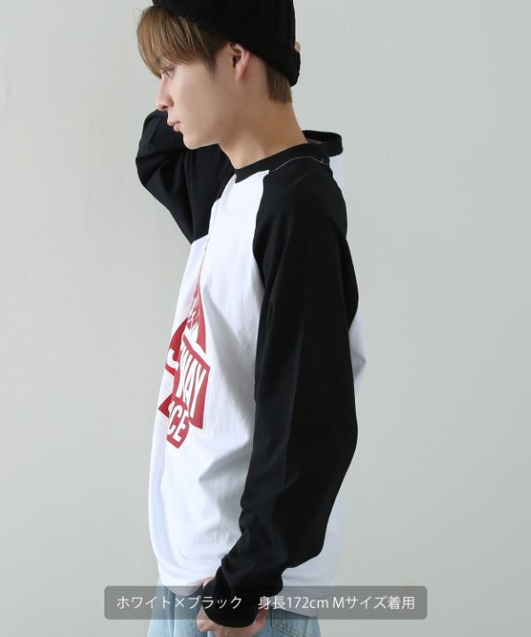 SIDEWAYSTANCE】ガール長袖ラグランTシャツ