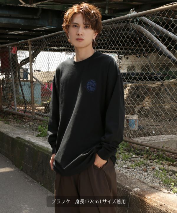 SIDEWAYSTANCE】ガムボール長袖Tシャツ