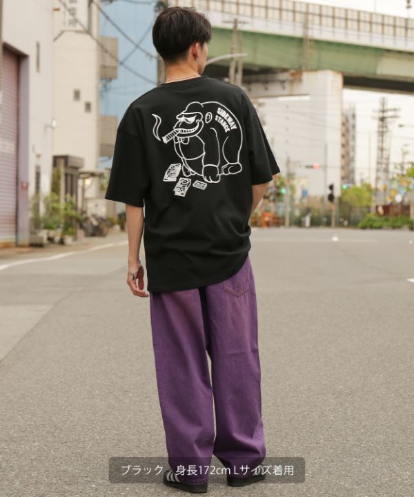 SIDEWAYSTANCE】ブレークゴリラ半袖Tシャツ