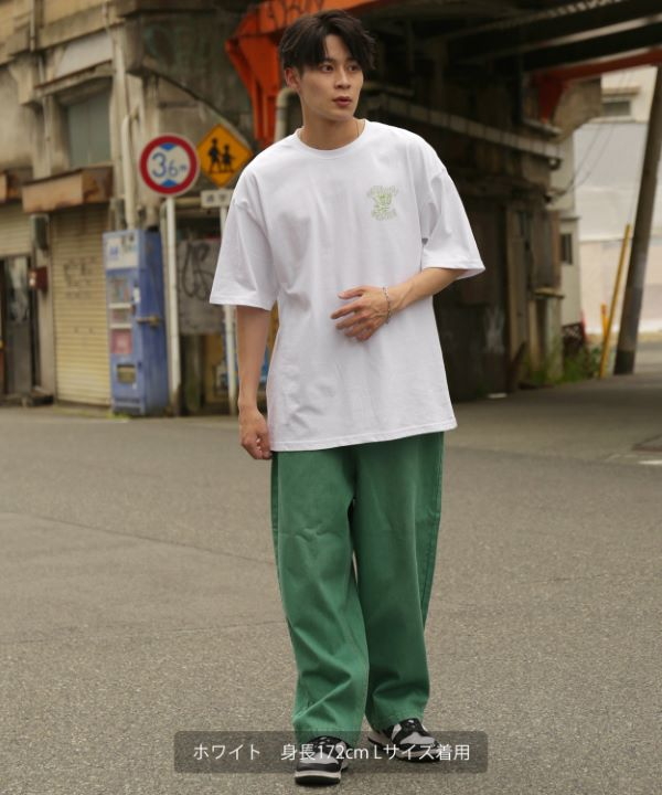 SIDEWAYSTANCE】リーフ半袖Tシャツ