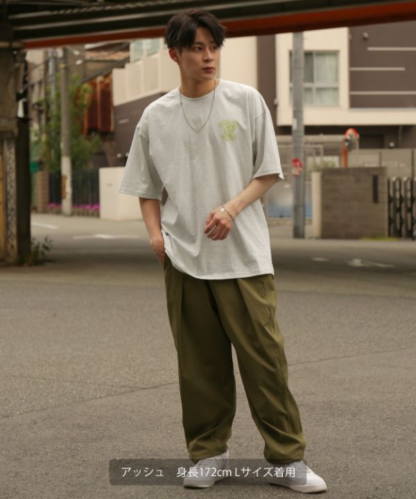SIDEWAYSTANCE】リーフ半袖Tシャツ