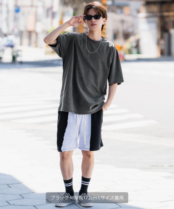 SIDEWAYSTANCE】チェーンソーボーイピグメント半袖Tシャツ