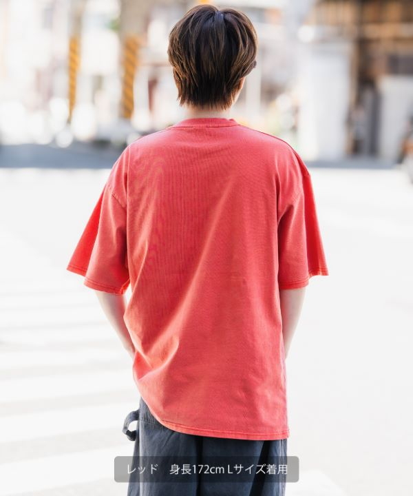 Pavement バンドTシャツ レッド　アメリカンＭサイズ(大きめ) SIDEWAYSTANCE】ロックバンドボーイピグメント半袖Tシャツ