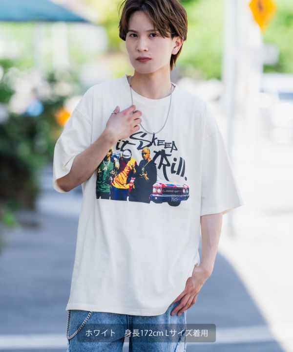 SIDEWAYSTANCE】ギャングピグメント半袖Tシャツ