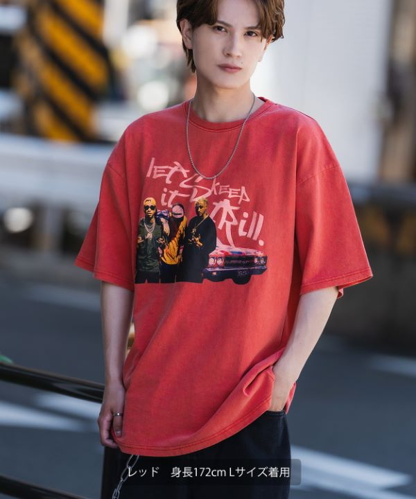 SIDEWAYSTANCE】ギャングピグメント半袖Tシャツ