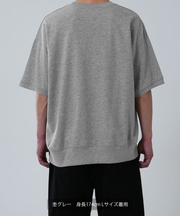 SIDEWAYSTANCE】カレッジロゴ半袖スウェットTシャツ