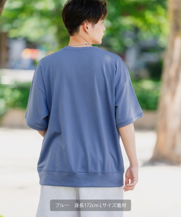 SIDEWAYSTANCE】クロシング半袖スウェットTシャツ