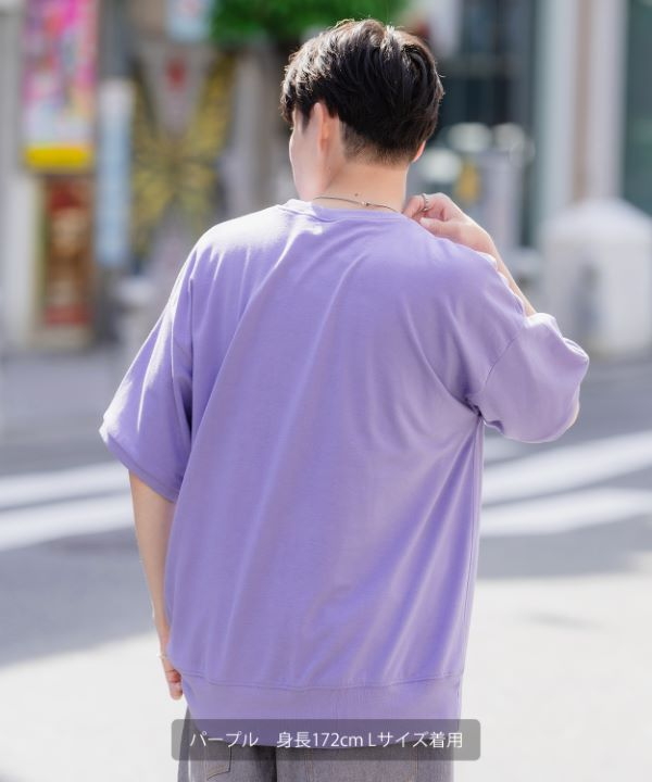 SIDEWAYSTANCE】ハートベア半袖スウェットTシャツ