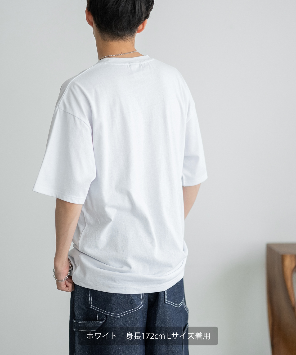 SIDEWAYSTANCE】刺繍ハート半袖Tシャツ