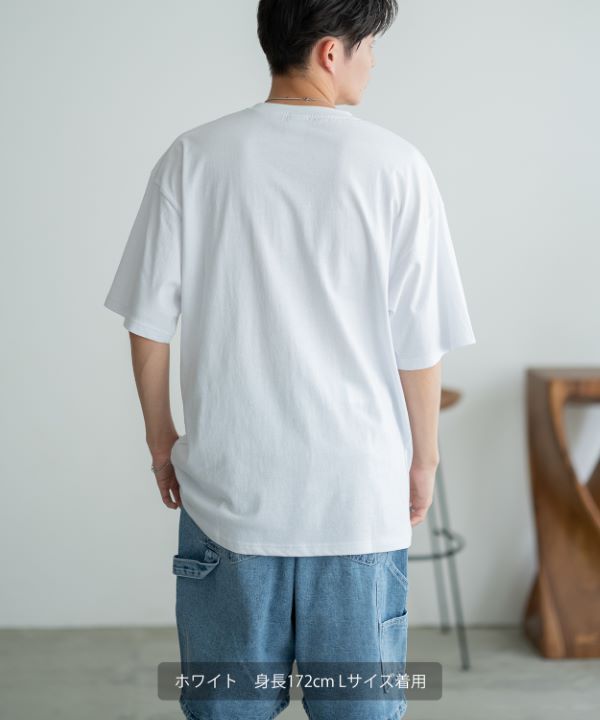 SIDEWAYSTANCE】刺繍ファイヤーダイス半袖Tシャツ