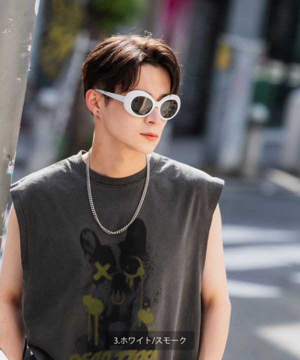 SIDEWAYSTANCE】オーバルサングラス