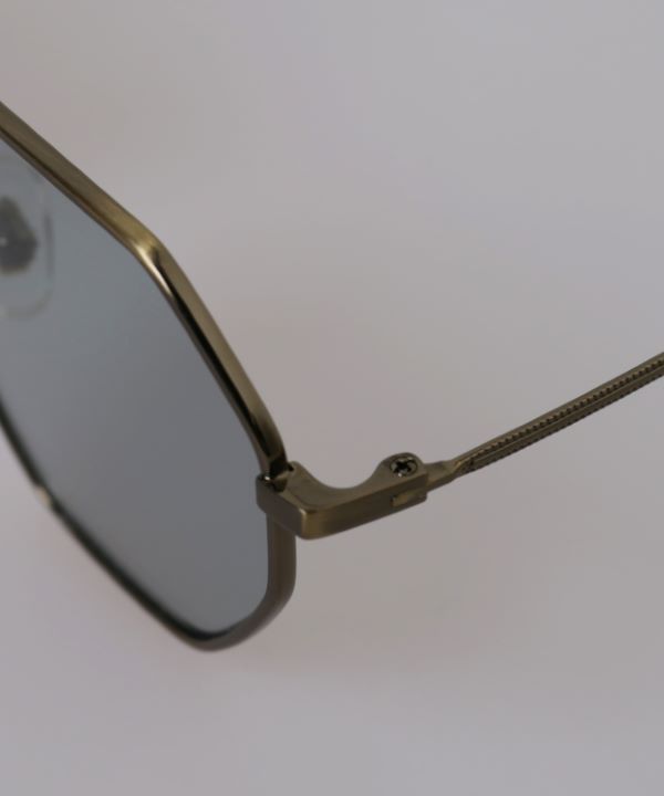 マットブラック オクタゴン型サングラス 7colors】オクタゴメタルフレームサングラス/UV99%cut/Ladies