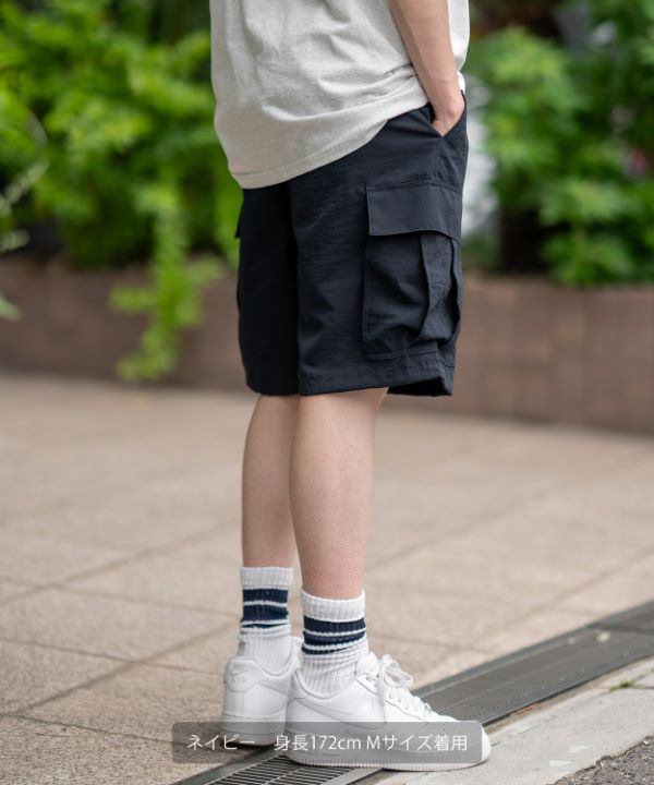 ArgueCultureワイドパンツシワ加工メッシュ切替ストリートカーゴ ArgueCultureワイドパンツシワ加工メッシュ切替ストリートカーゴ