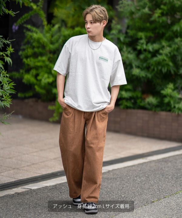 SIDEWAYSTANCE】Mt.Oc.ボックスロゴ半袖Tシャツ