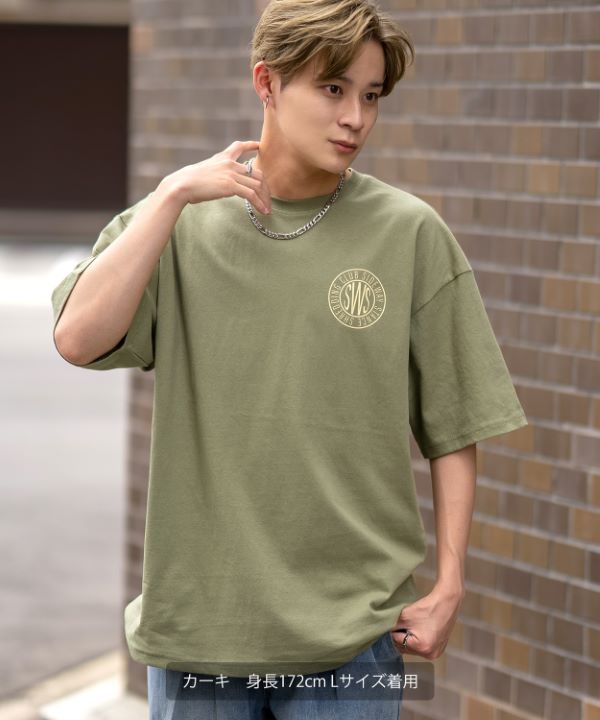 SIDEWAYSTANCE】厚盛サークルロゴ半袖Tシャツ