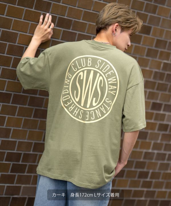 SIDEWAYSTANCE】厚盛サークルロゴ半袖Tシャツ