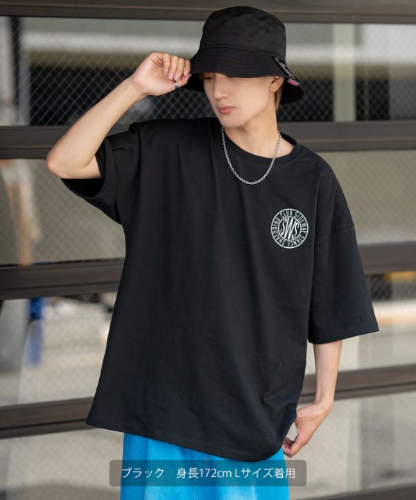 SIDEWAYSTANCE】厚盛サークルロゴ半袖Tシャツ SIDEWAYSTANCE】厚盛サークルロゴ半袖Tシャツ