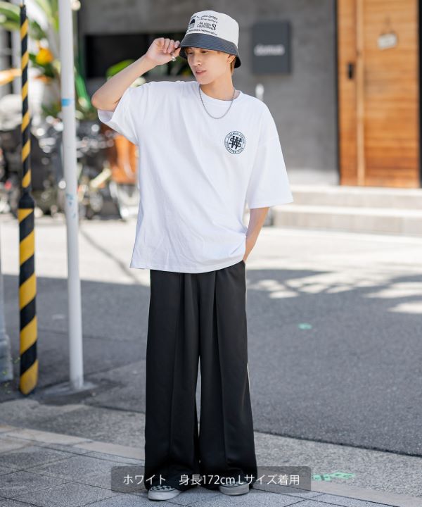 Argue Culture2WAYスウェット/半袖ＴシャツロゴストリートロンＴ DEVICE select オーバーサイズ ストリート カレッジロゴルーズ