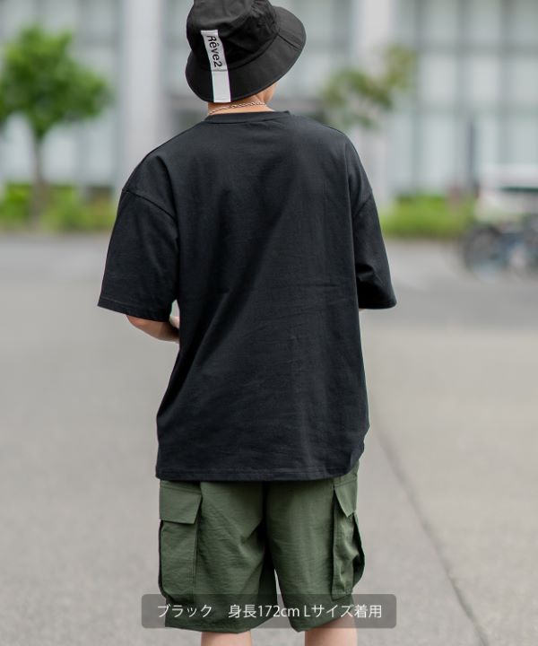 SIDEWAYSTANCE】厚盛刺繍サークルロゴ半袖Tシャツ