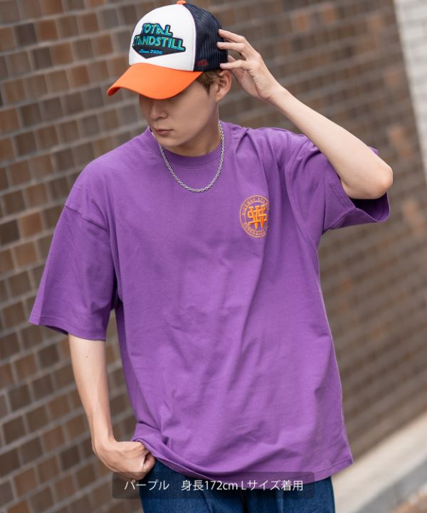 SIDEWAYSTANCE】厚盛刺繍サークルロゴ半袖Tシャツ