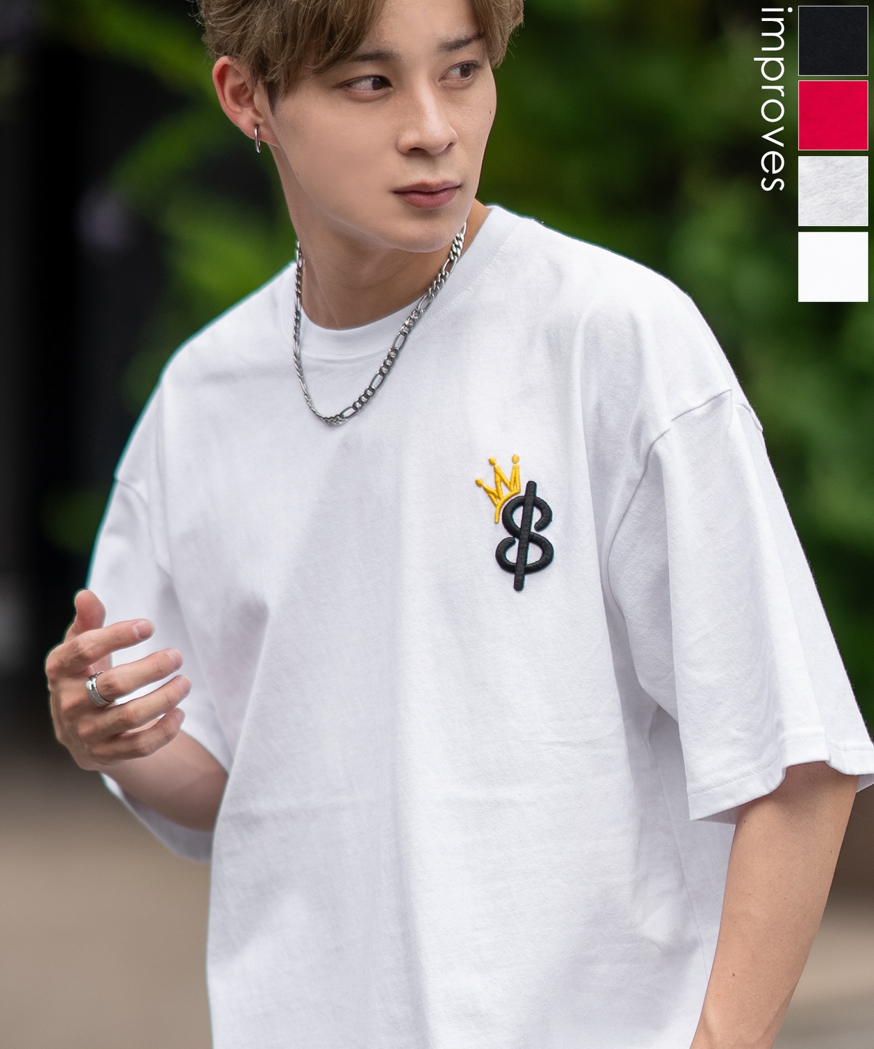 【SUPRA】(韓国) クラウンハート クロップ 半袖 Tシャツ グレー 70332-m-01-pl.jpg