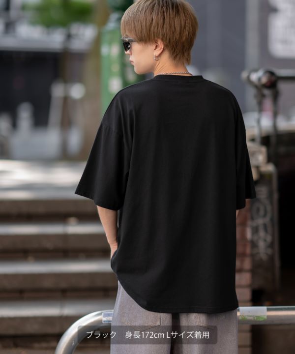 SIDEWAYSTANCE】刺繍ダウナーブルドッグ半袖Tシャツ