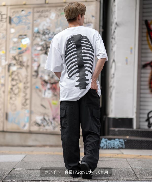 SIDEWAYSTANCE】発泡ボーン半袖Tシャツ