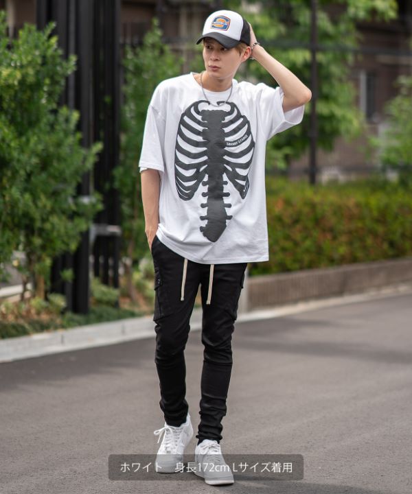 SIDEWAYSTANCE】発泡ボーン半袖Tシャツ