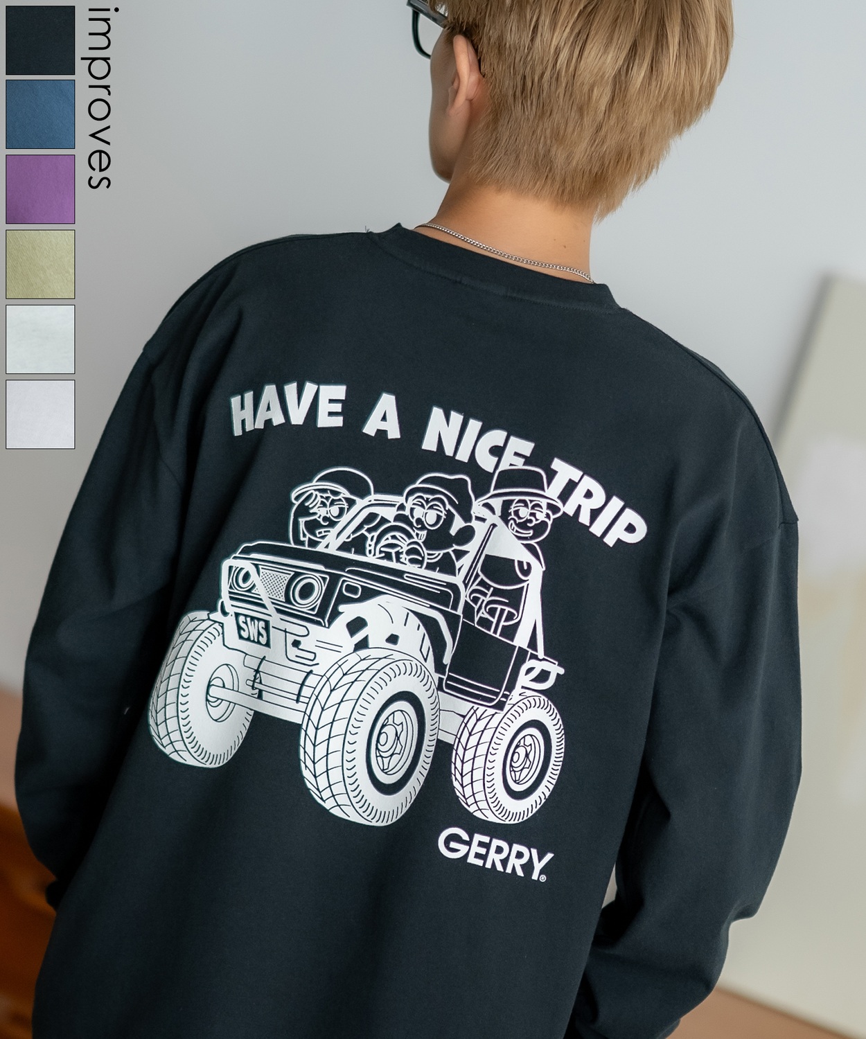 SIDEWAYSTANCE×GERRY】コラボバギー長袖Tシャツ