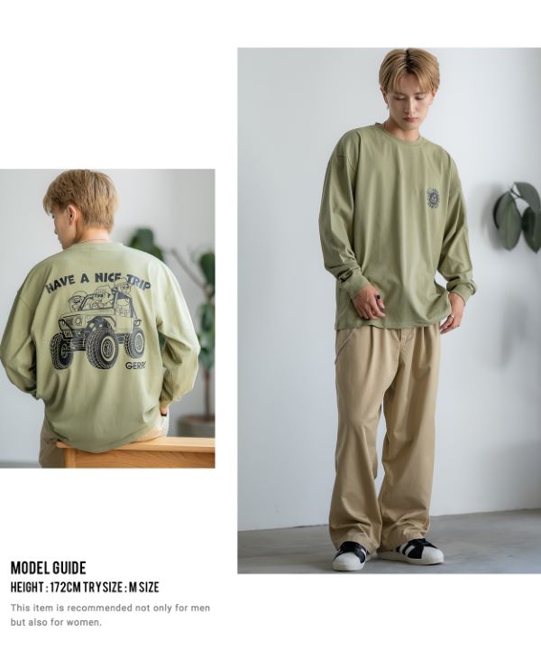SIDEWAYSTANCE×GERRY】コラボバギー長袖Tシャツ