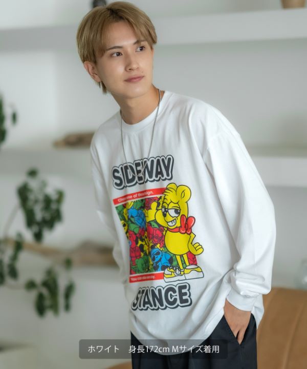 SIDEWAYSTANCE】キャンディパッケージ長袖Tシャツ
